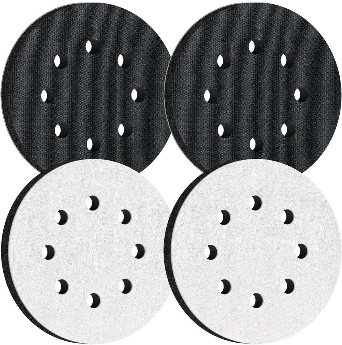 4 Stuks Polijstpads 125 mm Klittenband voor Excentrische Schuurmachine