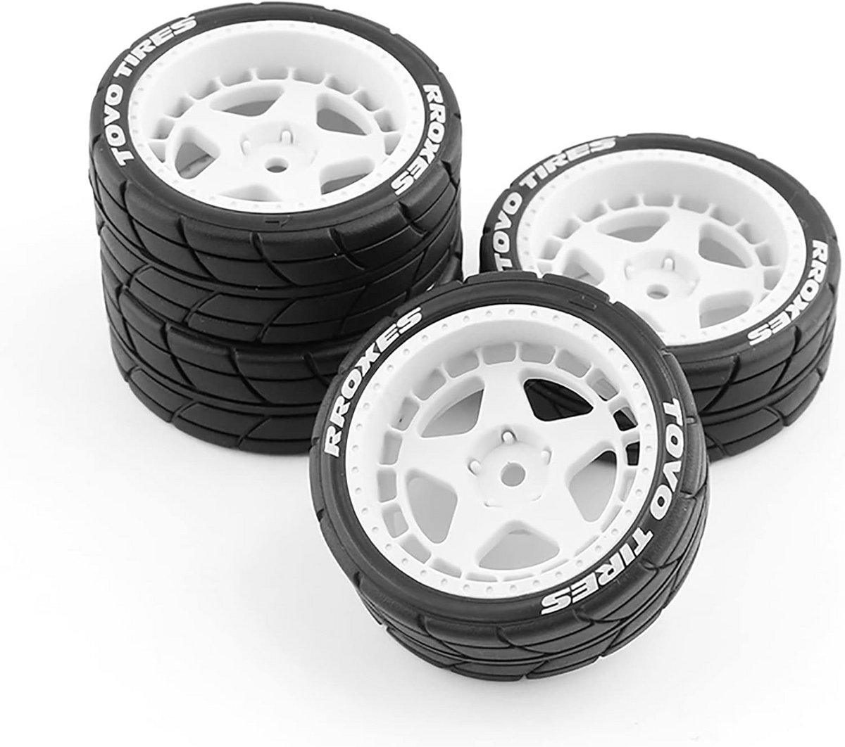 4x Drift Wielset voor 1:10 RC Auto's - Upgrade Banden voor Tamiya, HPI en KYOSHO Modellen