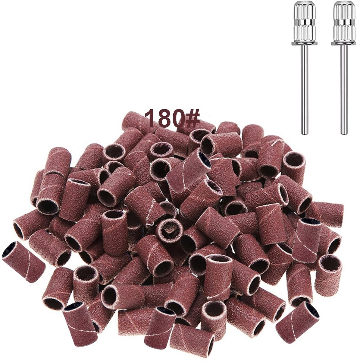 Set Schuurbanden voor Nagelvijl en Frees - Ideaal voor Manicure en Pedicure (18 Pcs, 180 Korrel)