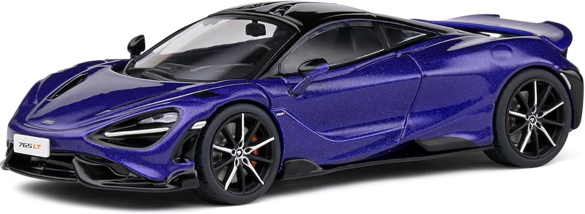1:43 Modelauto McLaren 765 LT Paars Diecast Verzamelmodel