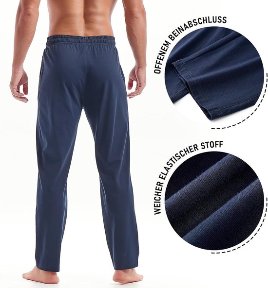 Herren Trainingsbroek Katoen Lichtgewicht Joggingbroek met Zakken voor Sport en Vrije Tijd — afbeelding 5