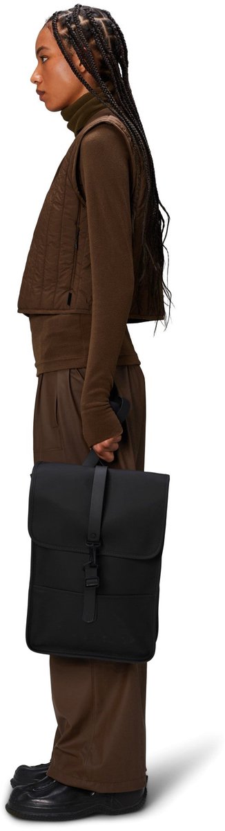 Rains Mini W3 Unisex Rugzak - Zwart – foto 6