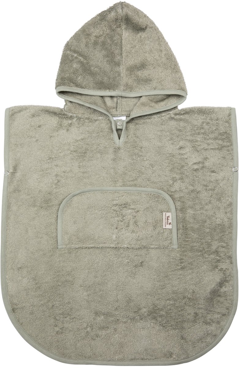 Timboo Poncho Met V-hals Bamboo 4-6y | Whisper Green