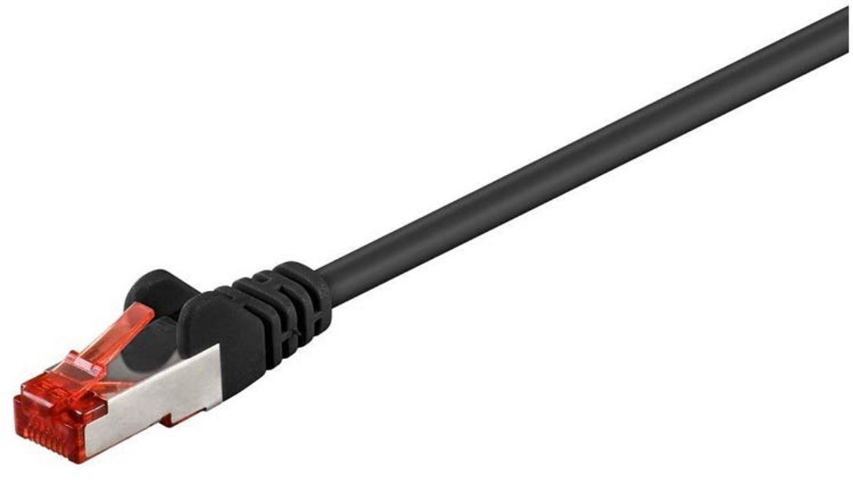 CAT 6 Netwerkkabel Zwart S/FTP Koper LSZH Kabel 10 Gbps