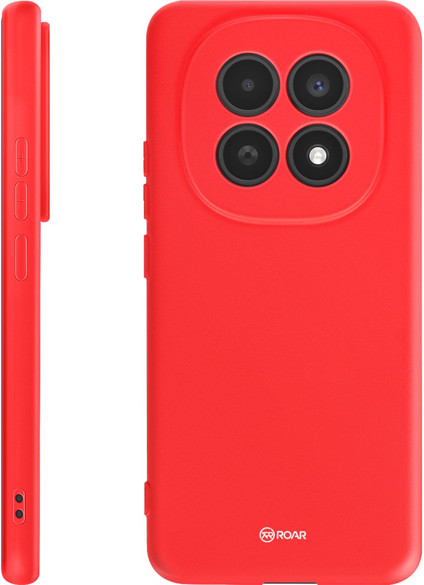 R-O-A-R, Hoesje geschikt voor Redmi Note 15 - Colorful Jelly Serie Mat, Rood