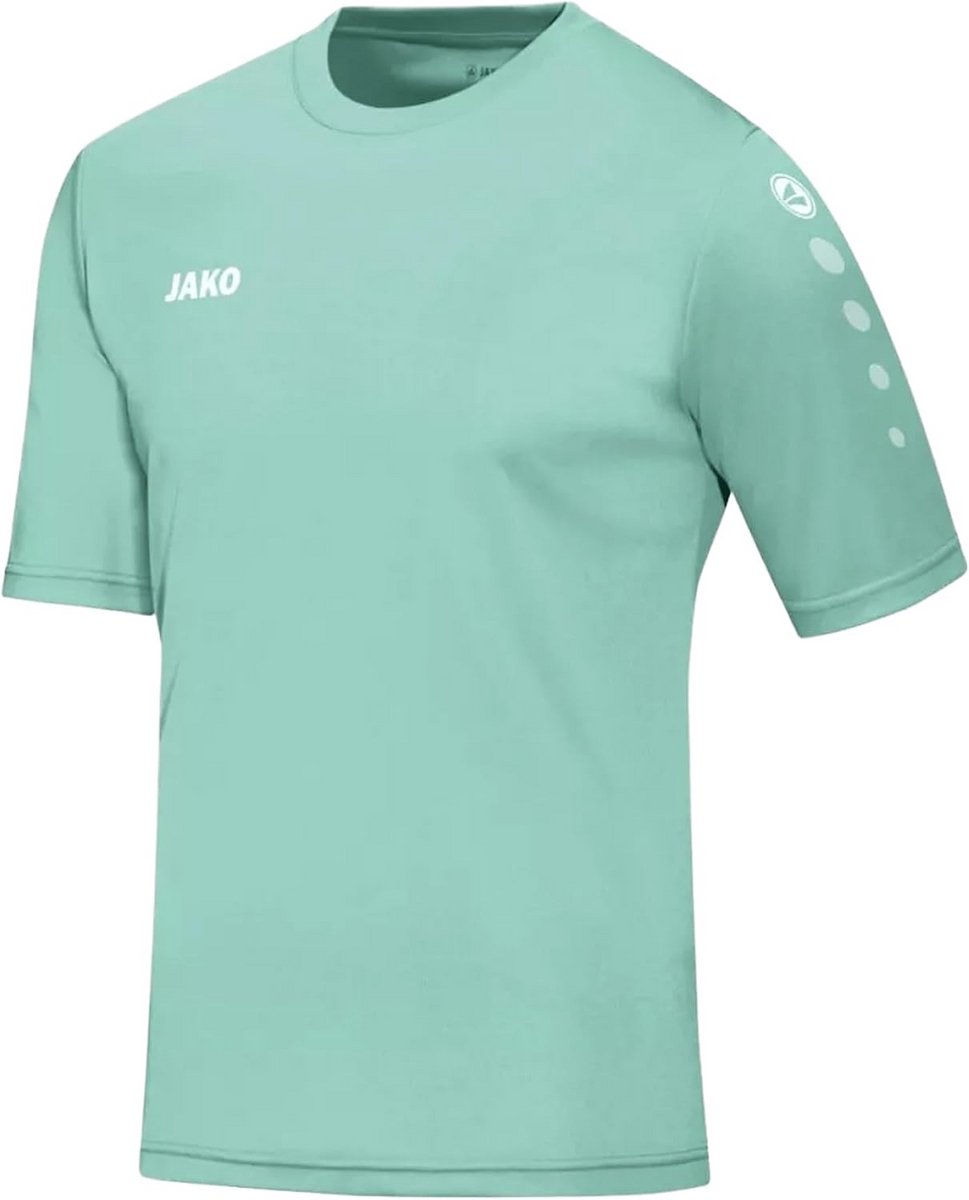 Unisex Sportshirt Korte Mouwen Mint Groen Ademend Polyester