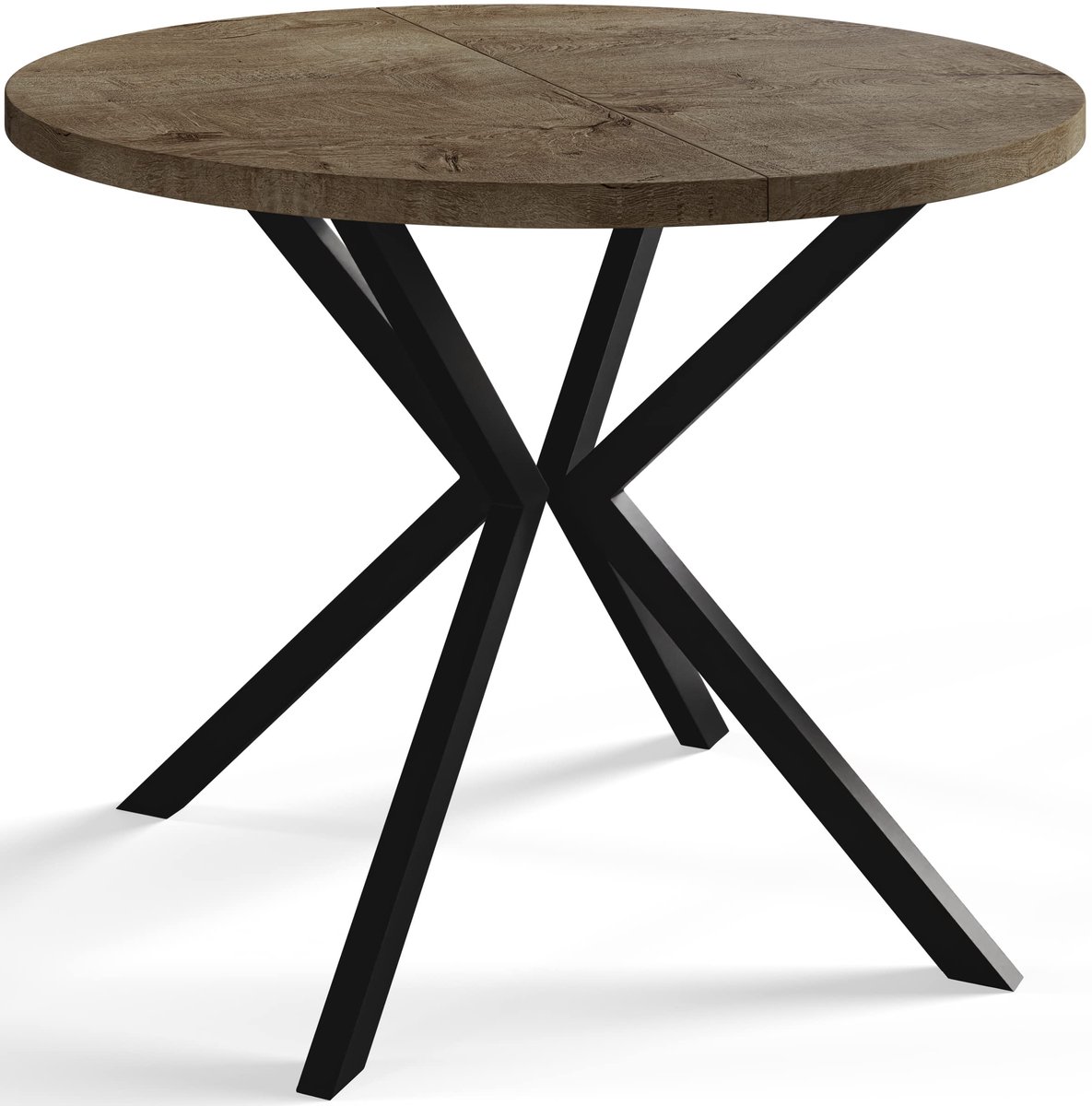 Uittrekbare Eettafel Loft Liten, Tafel 90-170 cm, Grijs