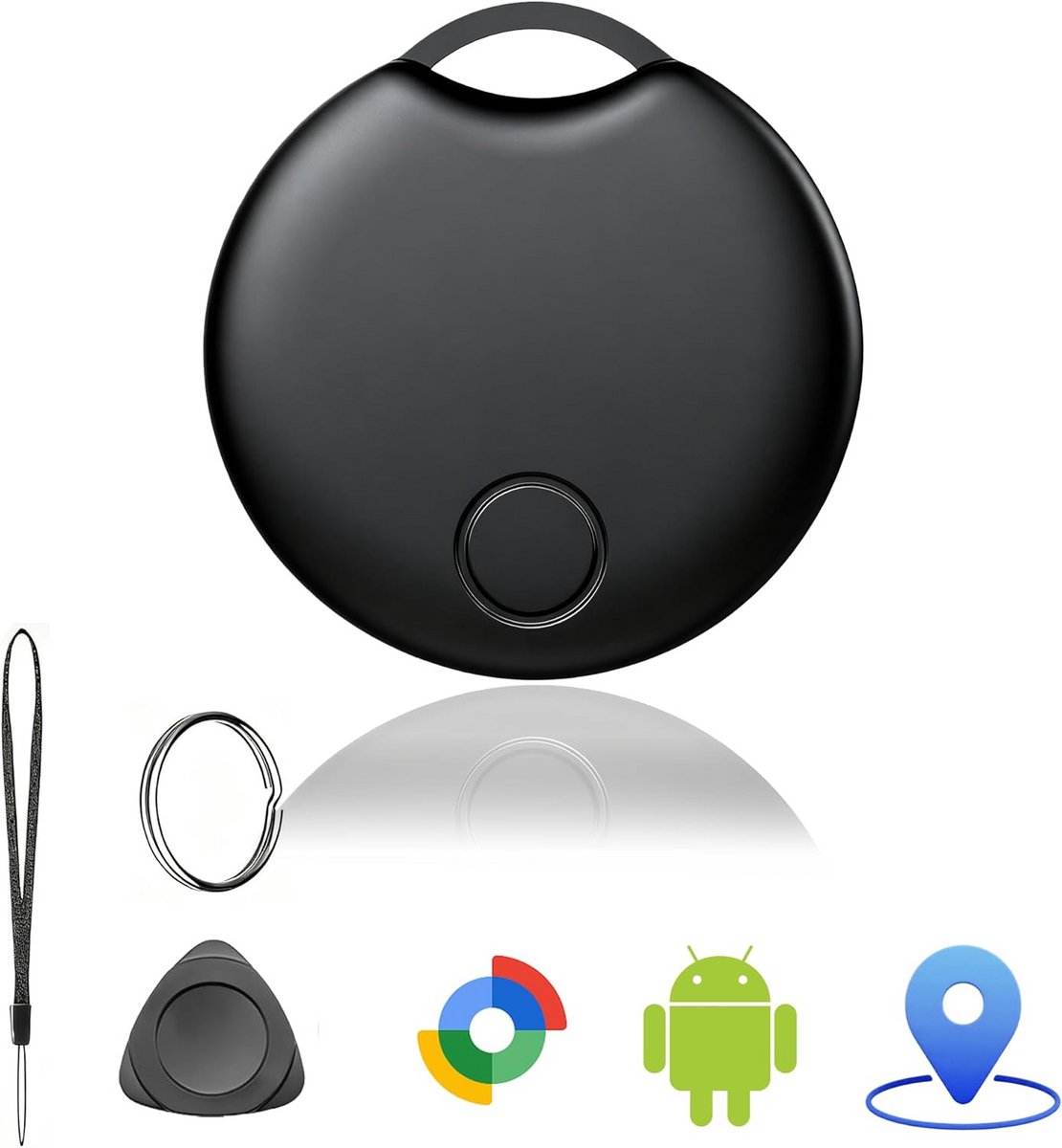 Bluetooth Tracker voor Sleutels en Portemonnee, Werkt met Google Zoeknetwerk Android