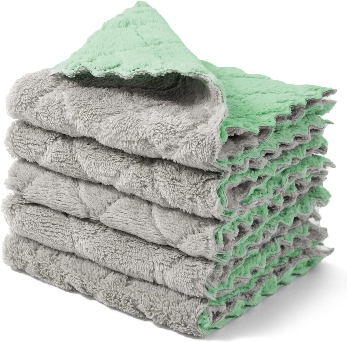 Microvezel Keukendoeken 5 Stuks Extra Absorberend en Pluisvrij