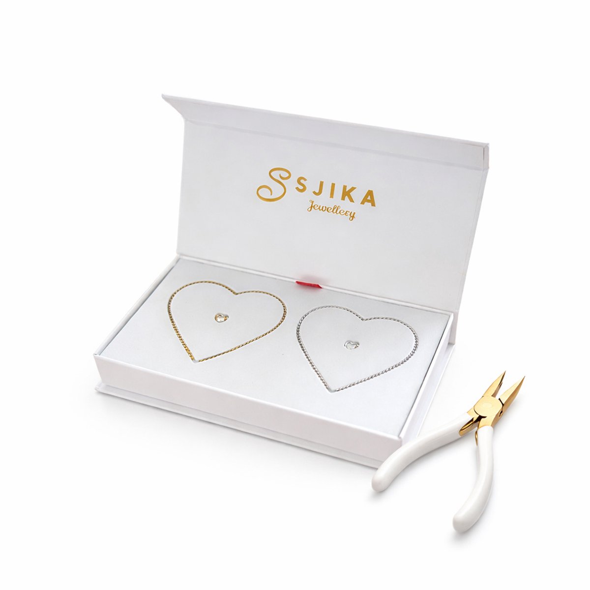 Sjika - Forever Bracelet Kit – DIY Permanente Armband Set – Goud & Zilverkleurige Armbanden met Tang – Trending - Eeuwig verbonden - Cadeauset