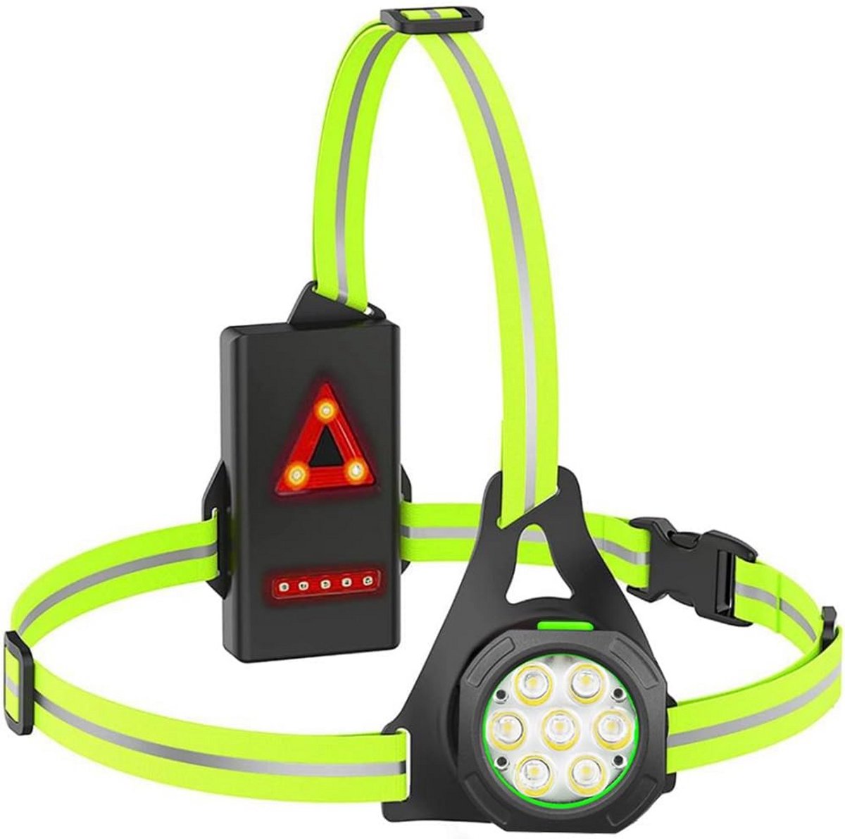 Oplaadbare LED Borstlamp voor Hardlopen en Joggen met Reflectie