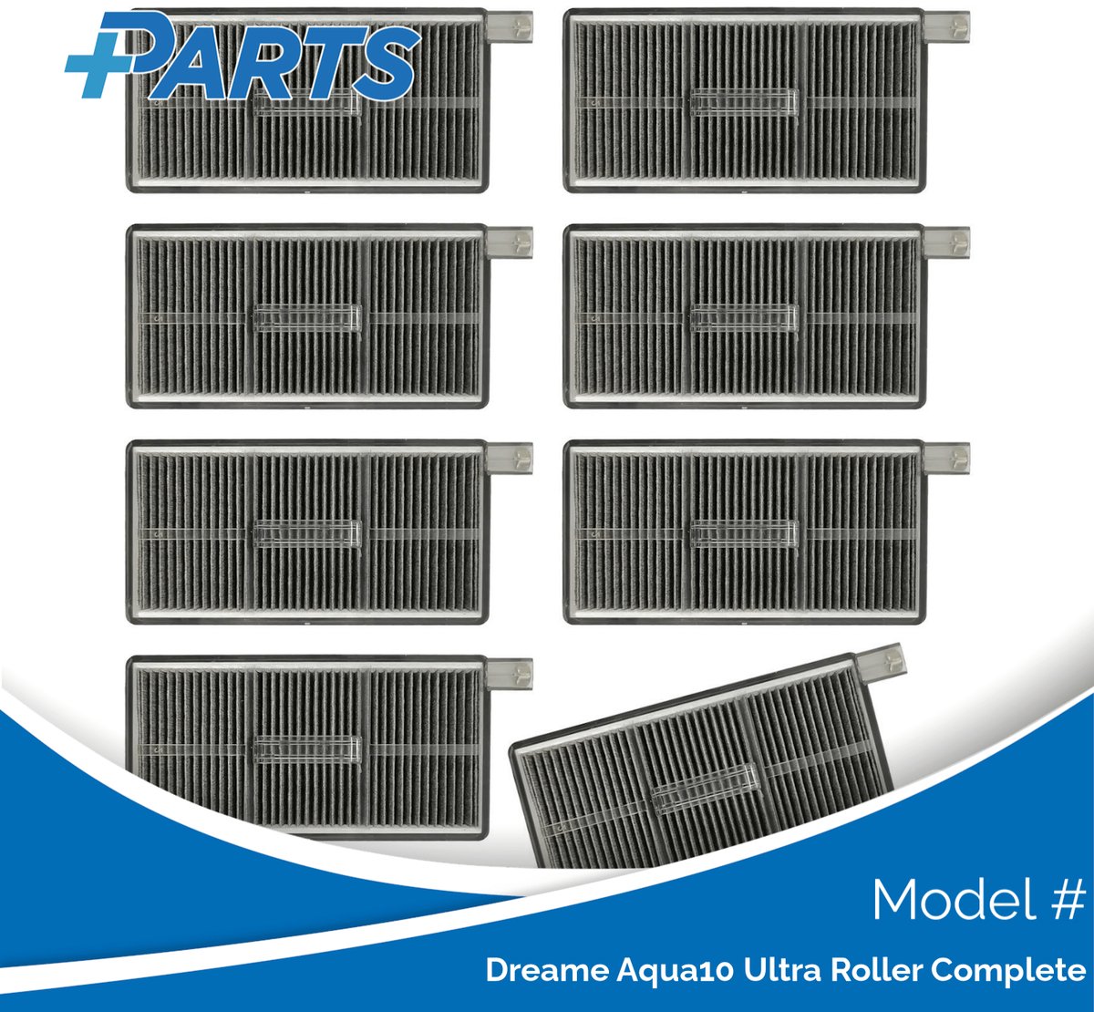 Dreame Aqua10 Ultra Roller Complete Filters (8 Stuks, Plus.Parts® alternatief voor 20010100001863)
