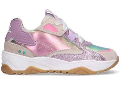 BunniesJR 226220-498 Meisjes Lage Sneakers - Multicolor - Leer - Veters
