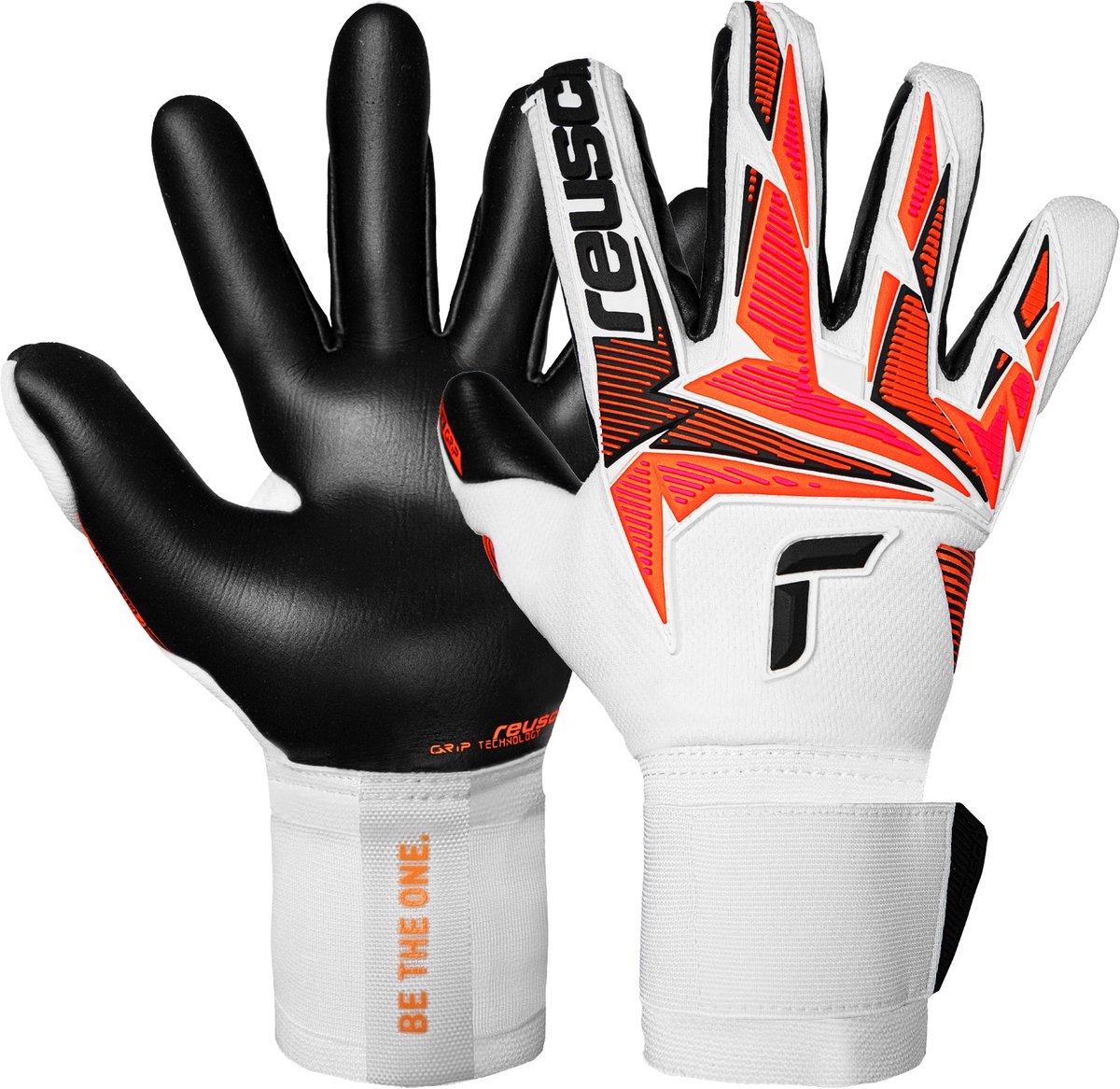 Reusch Attrakt Freegel Gold X White Shock Orange Keepershandschoenen - Maat 9.5