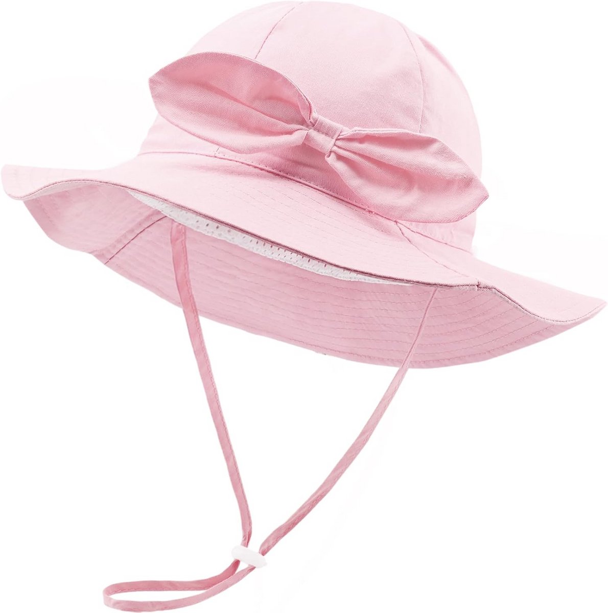 Zomer Zonnehoedje voor Baby en Peuter met UPF 50+ Bescherming en Kinband