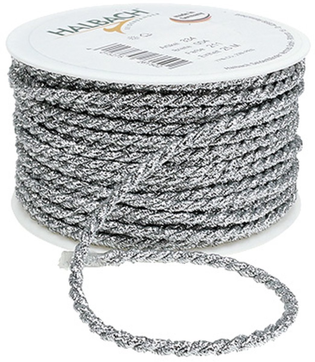 Koord zilver 4mm 25m