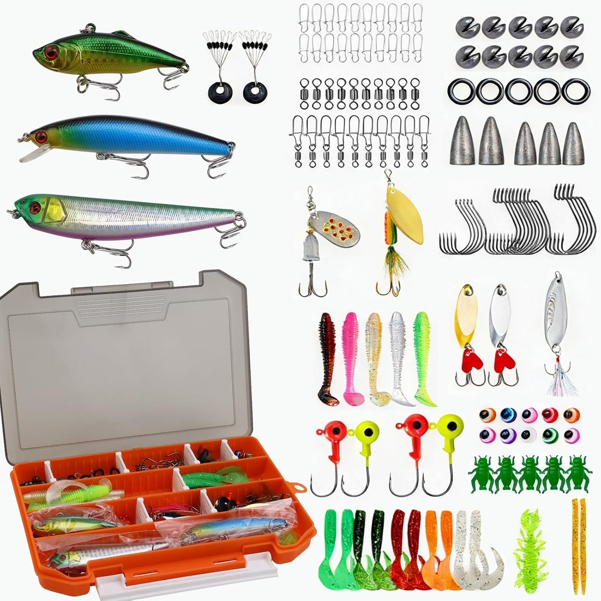 Complete Set Visgerei en Hengelaccessoires voor Zoet- en Zoutwater