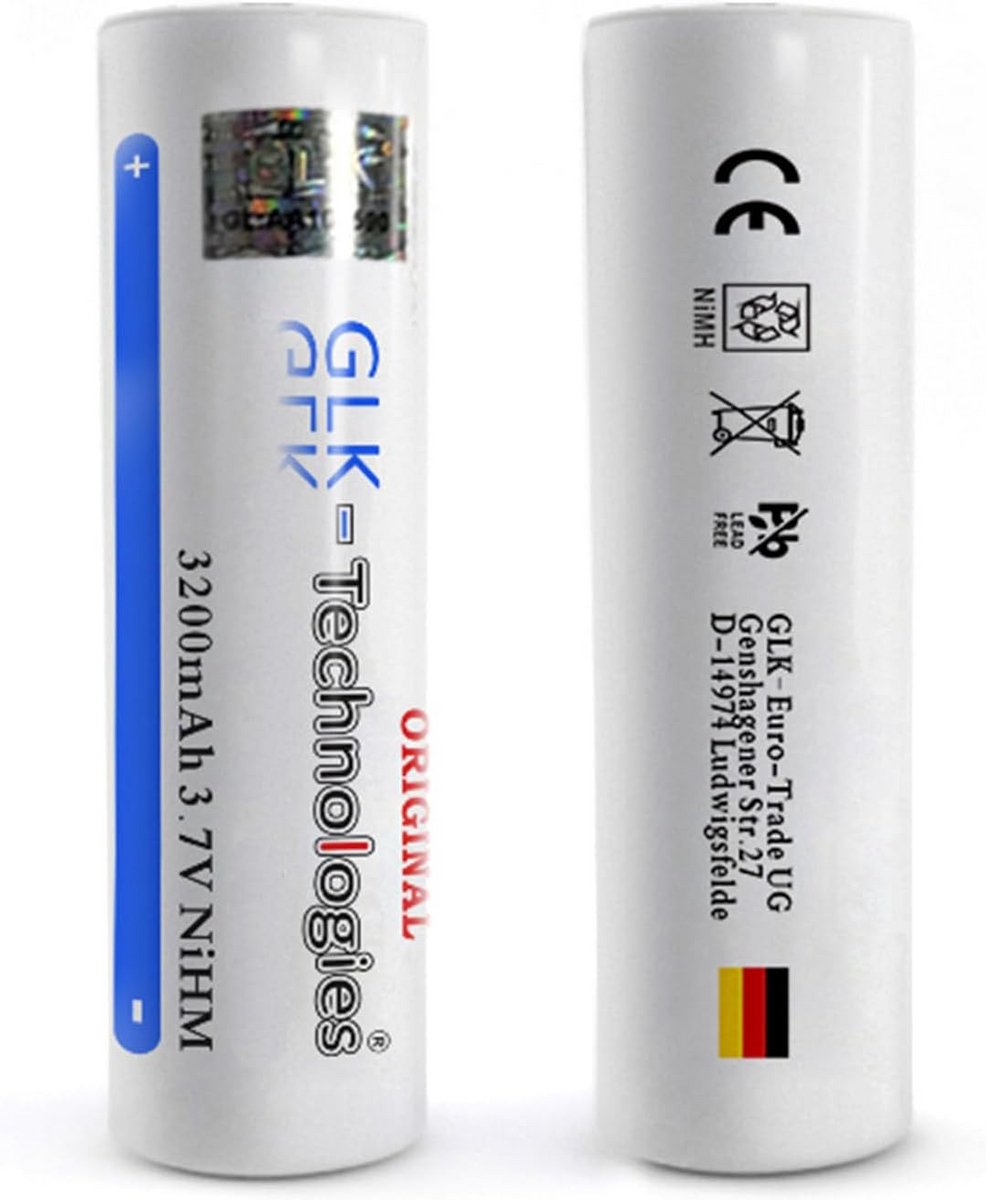 Oplaadbare NiMH Accu 3.7V 3200 mAh Flat Top voor Apparaten