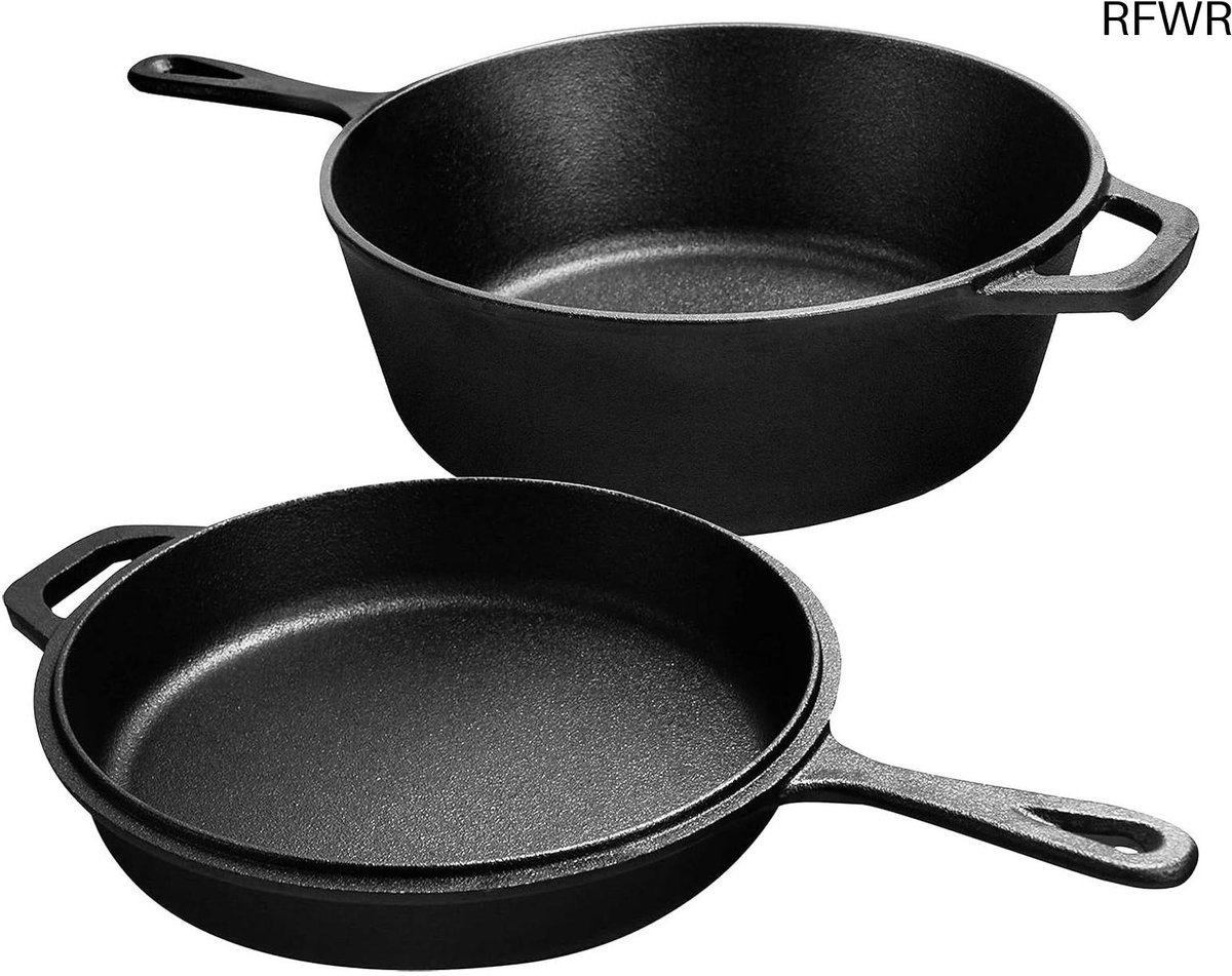 Gietijzeren Pan Bbq - Gietijzeren Skillet - Grillplaat - Oven