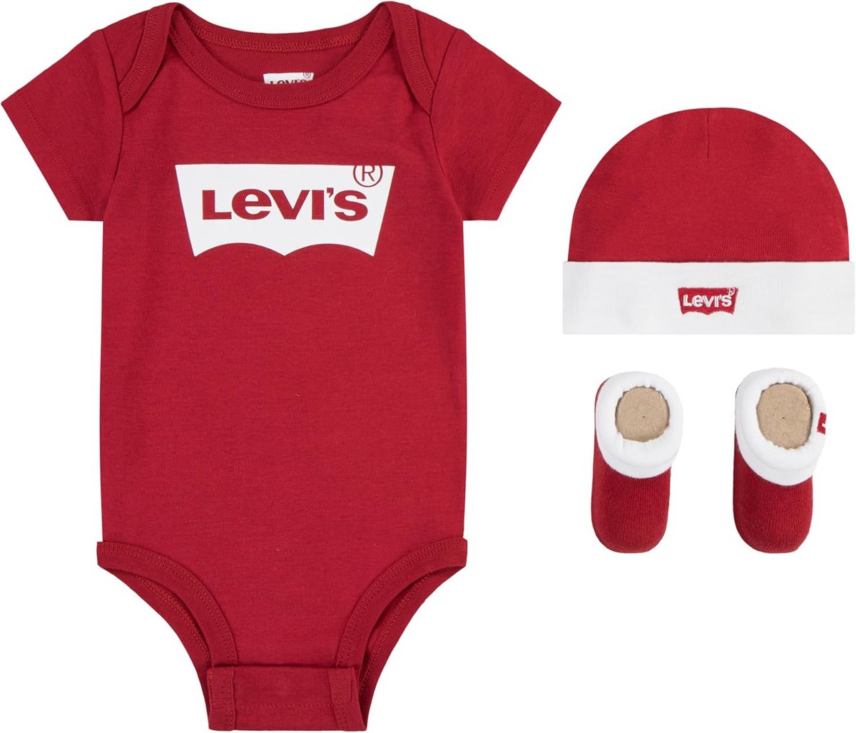 Heren Baby Set Mutsvestje en Sokjes 3 Delig