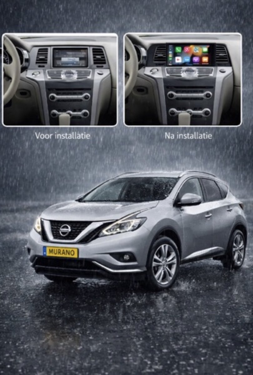 ADIVOX T1 9 inch geschikt voor Nissan Murano 2005-2015 Android 15 CarPlay/Auto/Wifi/RDS/DSP/DAB+