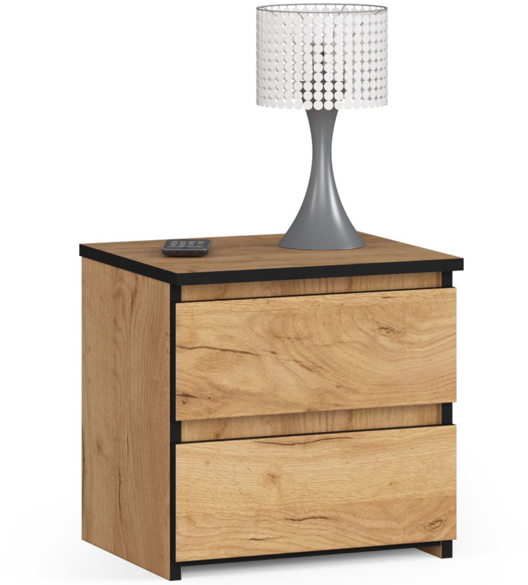 Nachtkastje CL2 met 2 Lades / AKORD Furniture Factory / Craft Eik / 40 x 40 x 35 cm