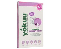 YOKUU Probiotische Wasstrips - 64 Wasbeurten - Kersenbloesem Geur - Ecologisch Wasmiddel - Reis Wasmiddel - Ultra Geconcentreerd en Voorgedoseerd - Ecologisch Wasproduct