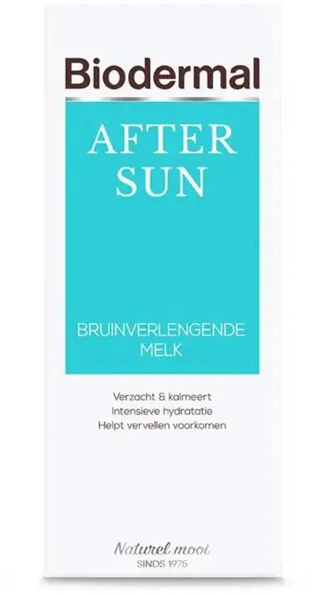 Biodermal Aftersun Bruinverlengende melk - aftersun met kalmerende panthenol (provitamine B5) - 200ml