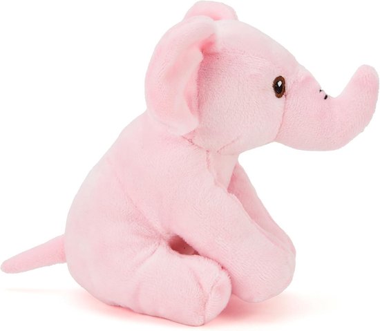 Roze Knuffel Olifant Pluche Dier Zacht en Knuffelbaar Cadeau van Merkloos — afbeelding 4