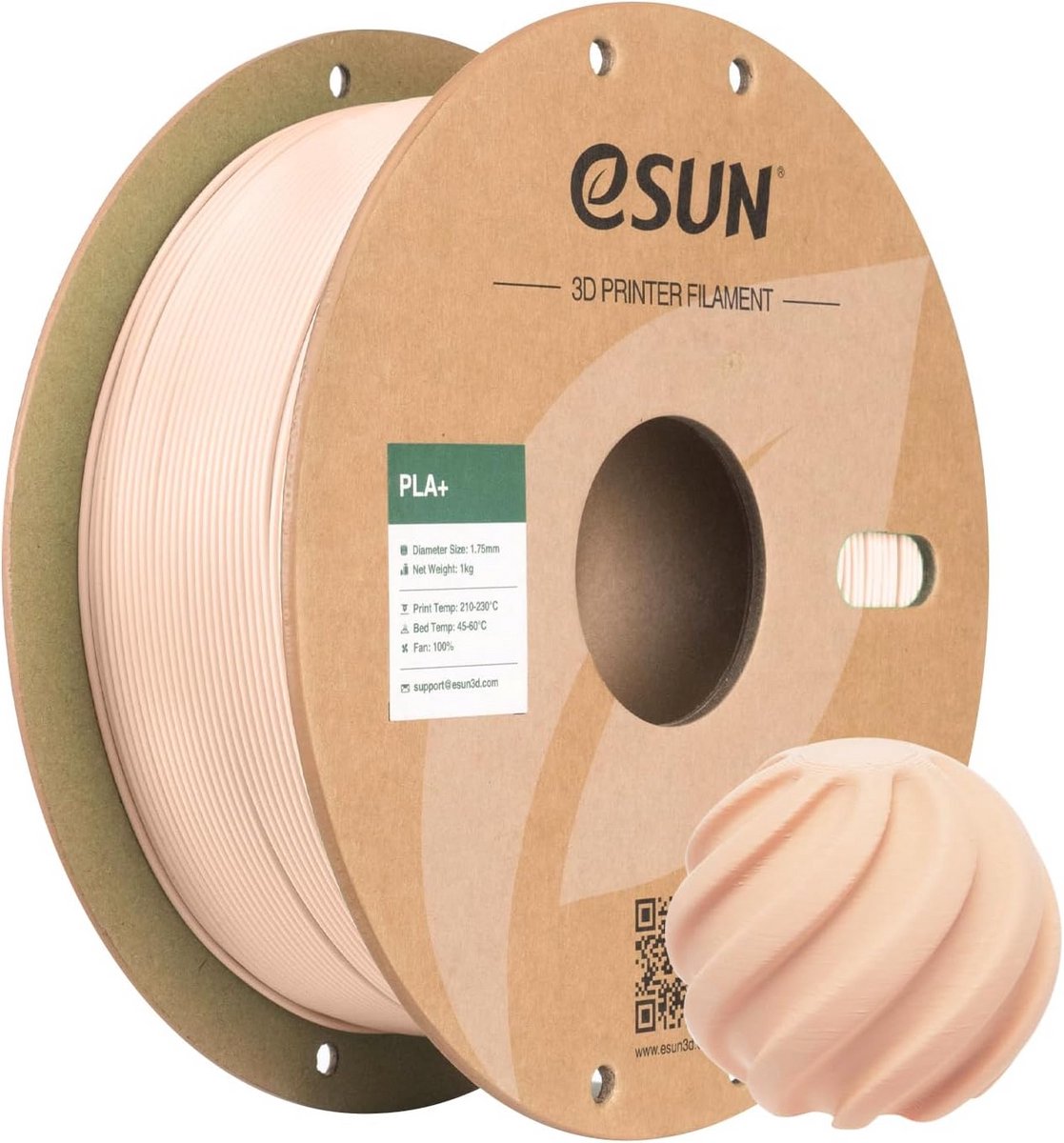 PLA+ 3D Printer Filament 1.75mm Beige 1KG Hoge Sterkte voor FDM Printers