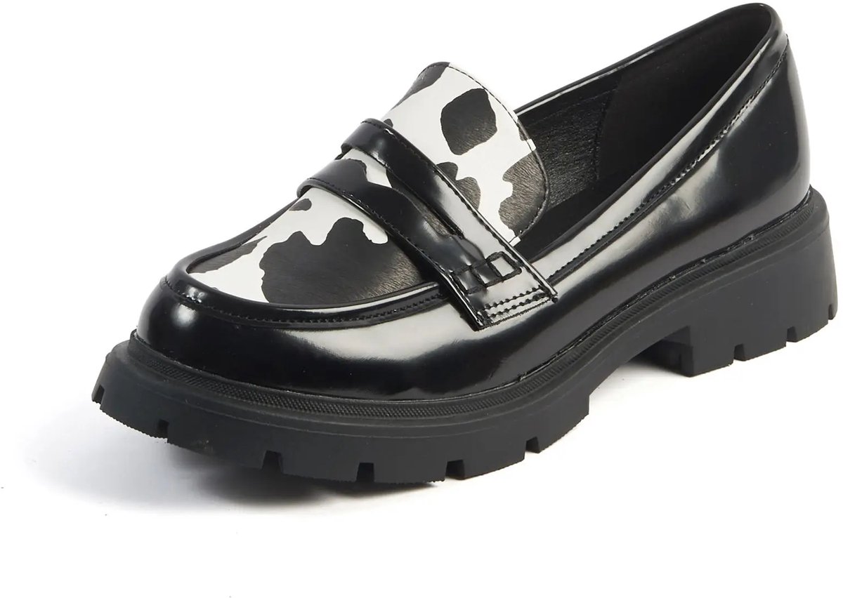Mocassins met brede neus H - Olijfgroen model