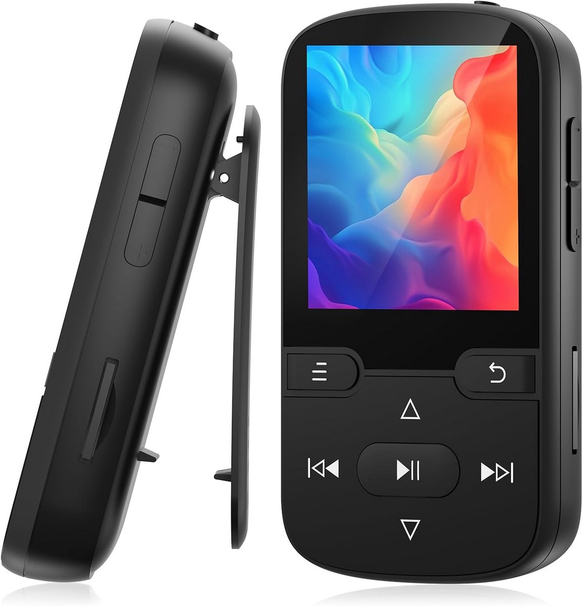 Draagbare MP3-speler met 64 GB, Bluetooth en Clip voor Sport en Kinderen