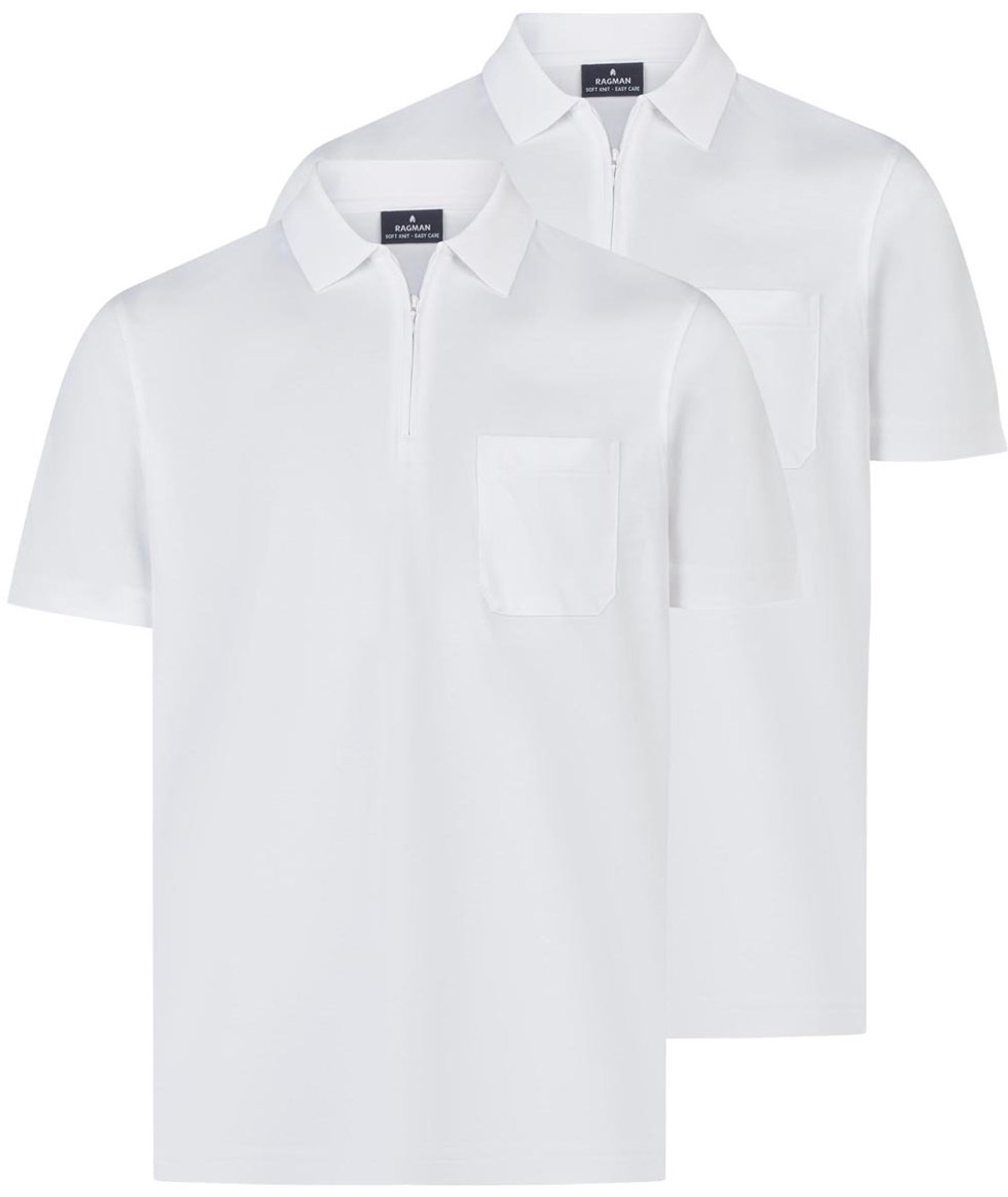 RAGMAN Heren poloshirt 2 pack Basic