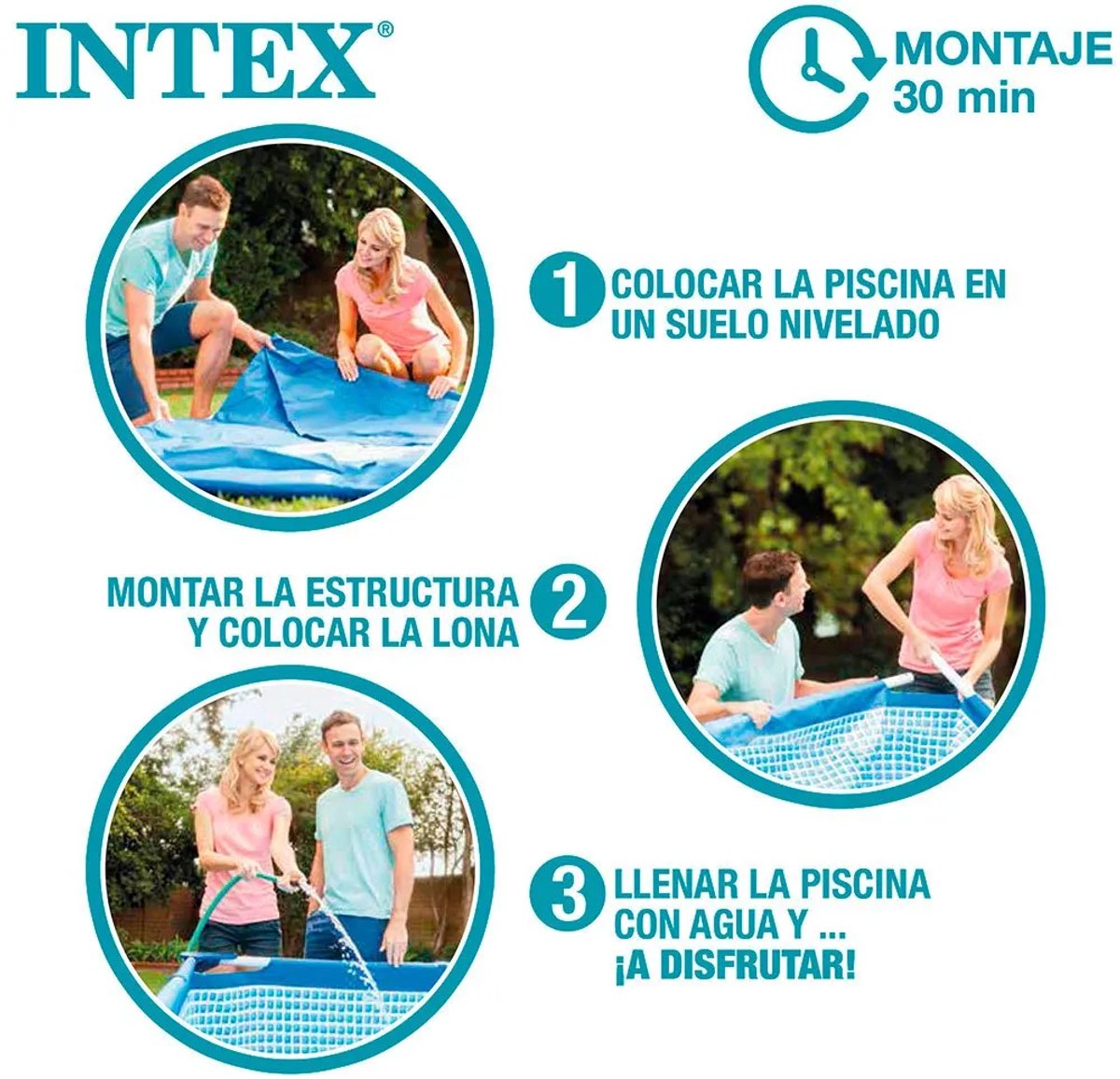 Intex Rechthoekig Opzetzwembad - 220 x 150 x 60 cm — afbeelding 8
