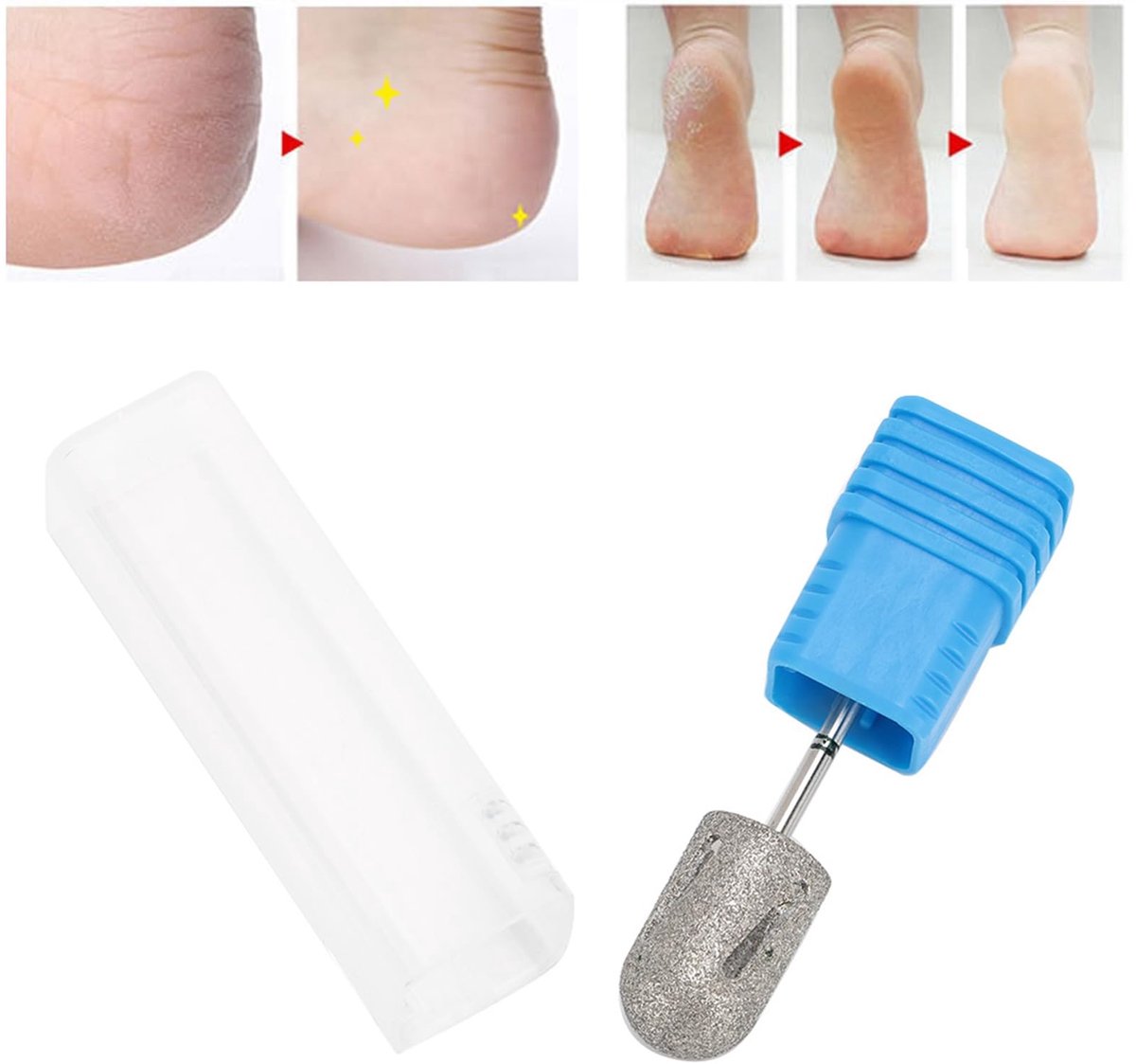 Pedicure Boor Bit - Roestvrij Staal - 1 x 8 cm