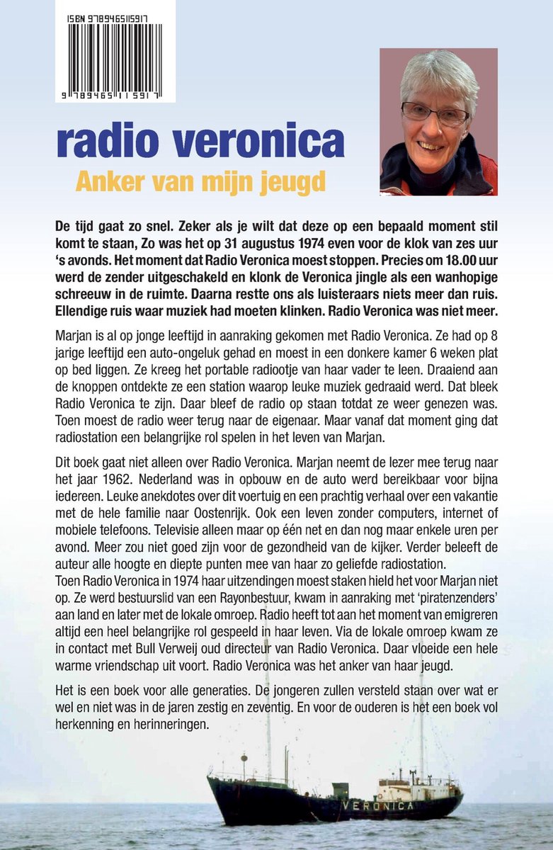 Radio Veronica, anker van mijn jeugd - back cover