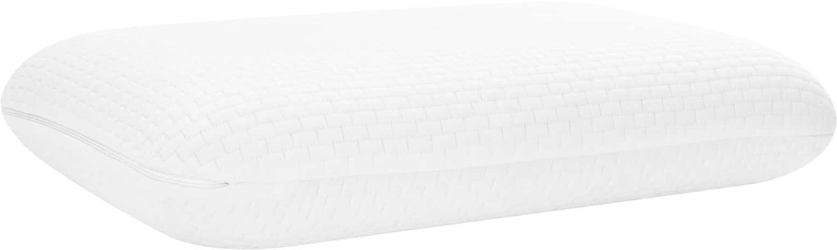 vidaXL - Slapen - kussen - Effen - Wit - 60 - x - 40 - x - 13 - cm - Traagschuim