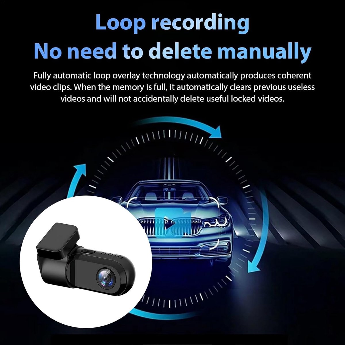 Autodashcam, autorecorder | mediaspeler/recorder – dashcam Geschikt voor voertuigen, waterdichte parkeermonitor, opnamefunctie – foto 3