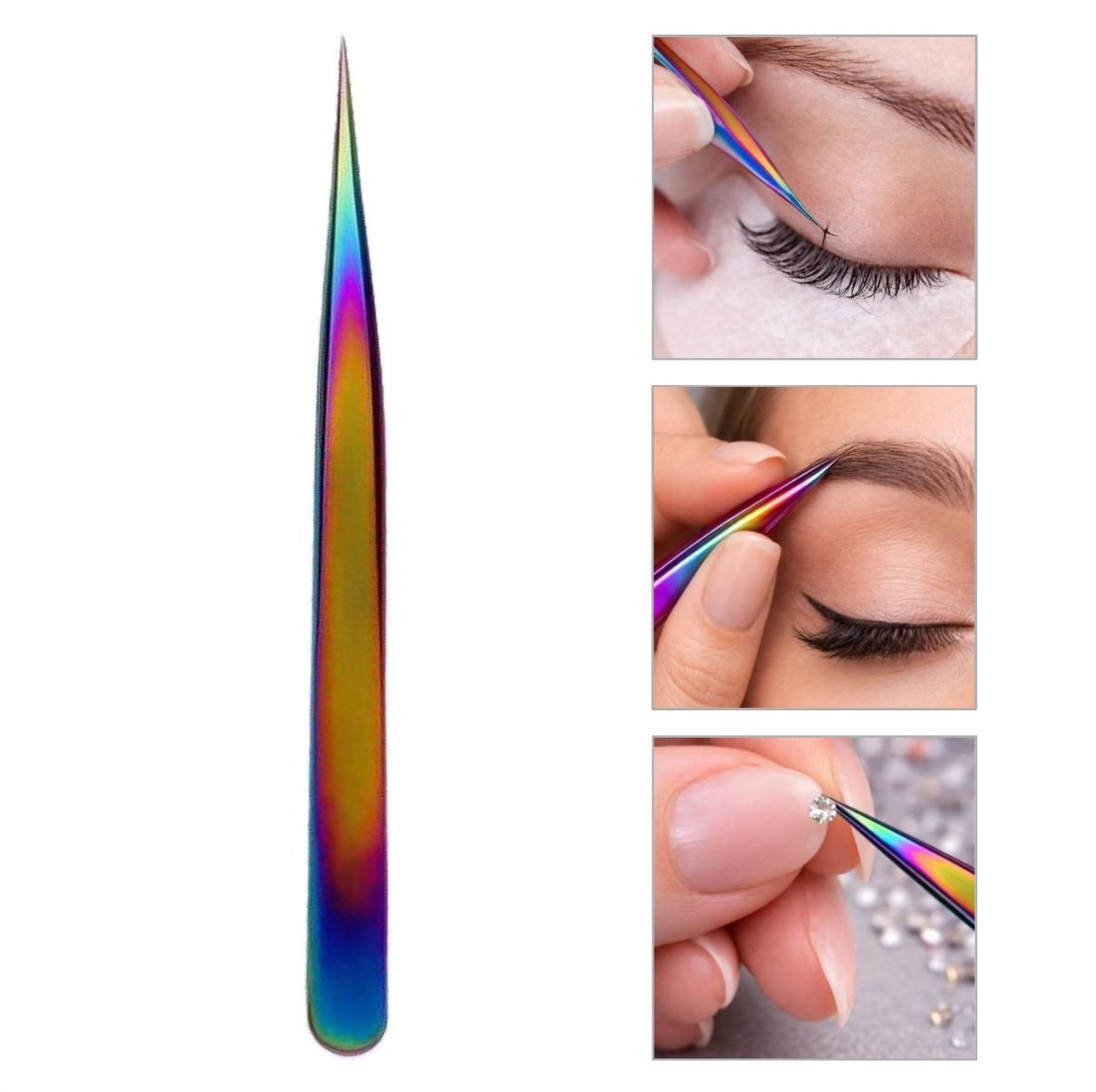 Goodbitz - Pincet - Pincet epileer - Pincet splinter - Pincetten - Pincet puntig - Nailart pincet - Wimperpincet - Puntpincet - Wimper pincet - Tweezers - Manicure tools