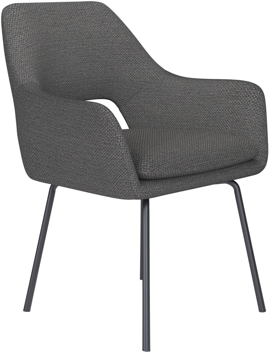 Housecraft Living Mos Eetkamerstoel Metaal Grijs