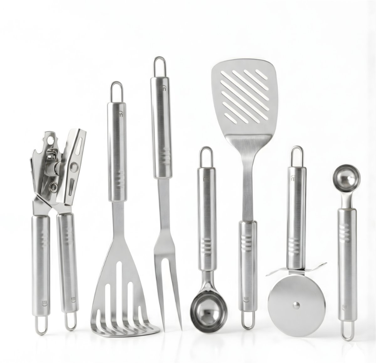 Metaltex - Keukengerei set - 7-delig - Imperial Line - RVS & Kunststof - Zwart