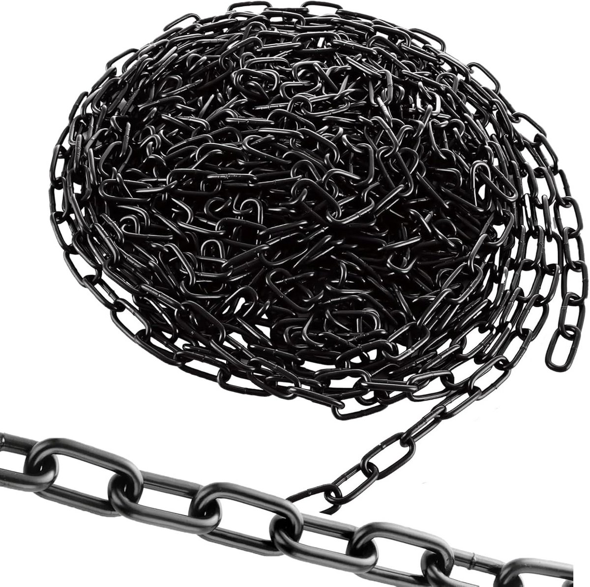 Sterke Zwarte Ketting 10 meter 3mm voor Hekken Schommels en Ophangen