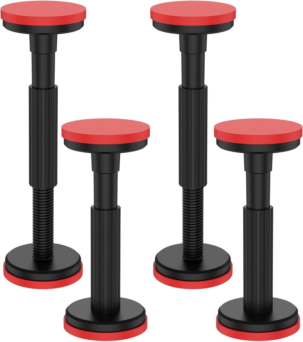 4x Telescopische Steunstangen Verstelbaar 18-45 cm - 200 kg Draagvermogen