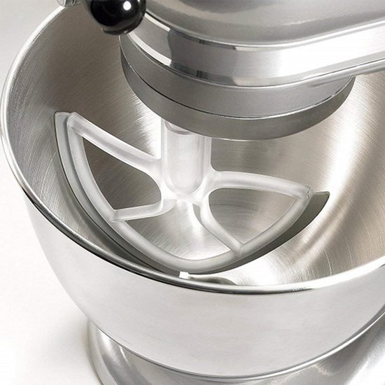 Platte Kop Garde Accessoire voor 5QT Keukenmachine met Siliconen Rand van Merkloos — afbeelding 3