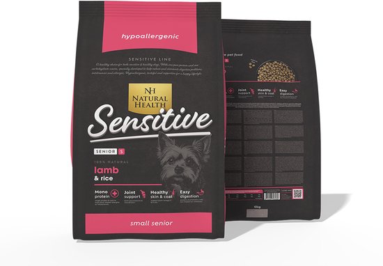 Natural Health hondenvoer Senior Lam Small Bites 10 kg - Hond