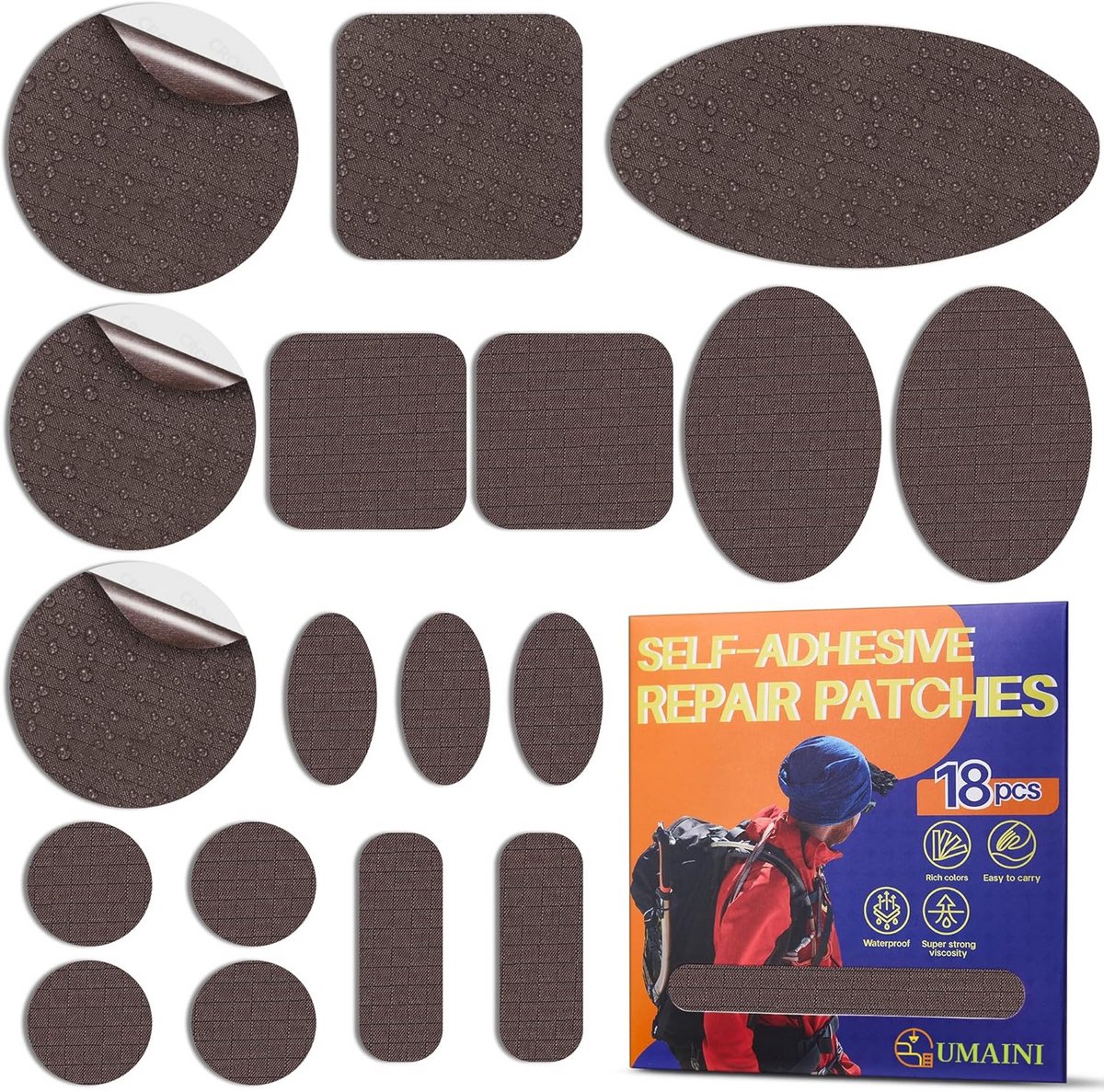 Zelfklevende Reparatiepatches voor Jas en Tent - Waterdicht Nylon