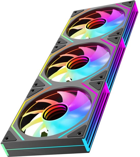 3-Pack RGB PC Ventilators met Infinite Mirror Effect voor Optimale Koeling