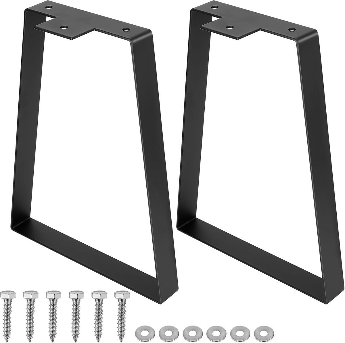 Meubelpoten - bankpoten - stoelpoten - meubelpoten set van 2 - meubelpoten zwart - Tafelpoten van Aluminiumlegering - 36cm - van Imperatoris