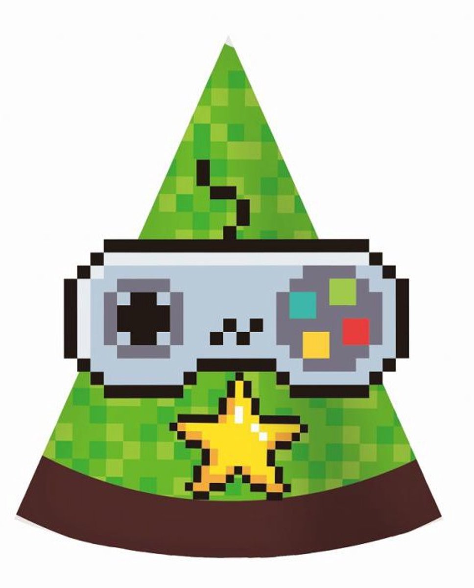 Gamer Game On Party Hat Toy, 6 pcs