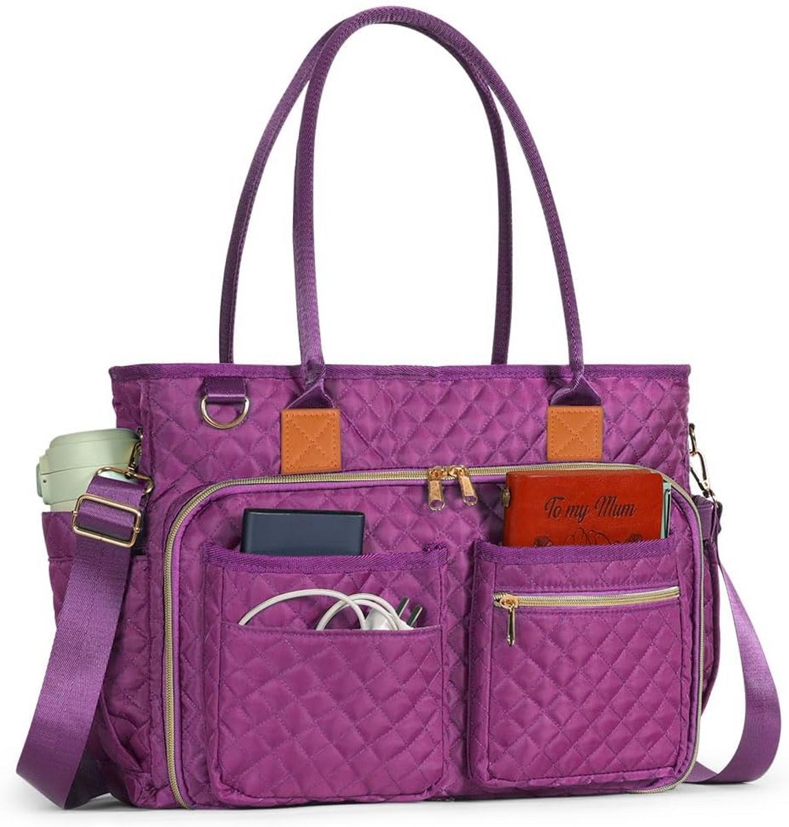 Waterdichte Laptoptas voor Dames 15,6 Inch - Duurzame Notebooktas voor Werk en Studie